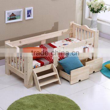 Деревянная детская кровать с выдвижными ящиками и поручнями. Лучший выбор по качеству. photo-3