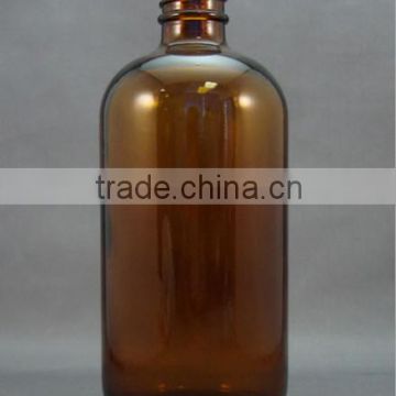 16oz boston amber glass bottle