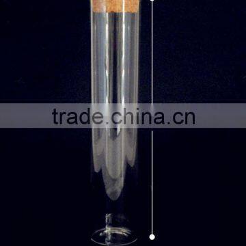 47mm test tube glass bottle with cork, small tube glass bottle