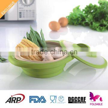 Cheap Non-stick High Temperature Resistant Silicone Food Steamer photo-4