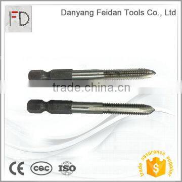 High Speed Steel Ground Metric Machine Taps with Hex Shank