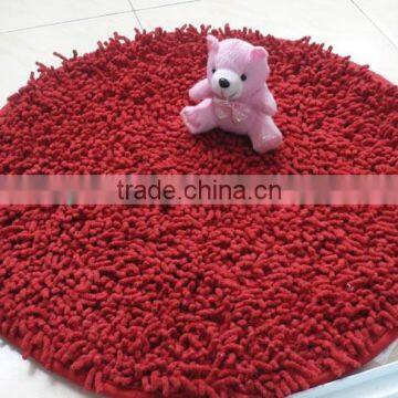 Microfiber chenille bath mats door mats