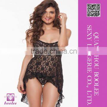 Fashion designed lace teddy dress for woman