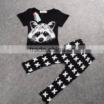 2016 INS Fashion Baby Boy Clothing Set Kids Cotton Suit Set Fox Printed Cute Baby Clothes photo-2
