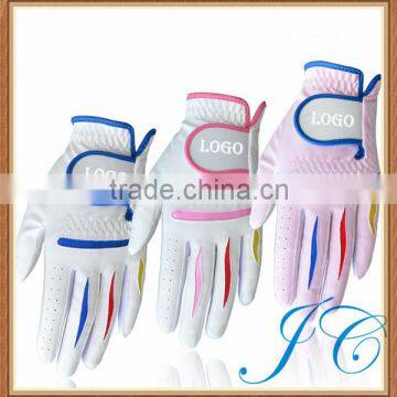 High Quality Outdoor Leather Colored Golf Gloves for Kids With Custom Made photo-3