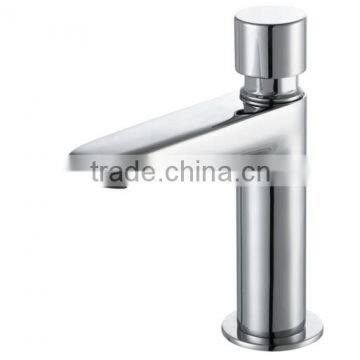 Deck Mounted Self Closing Basin Mixer Taps / brass self closing cartridge