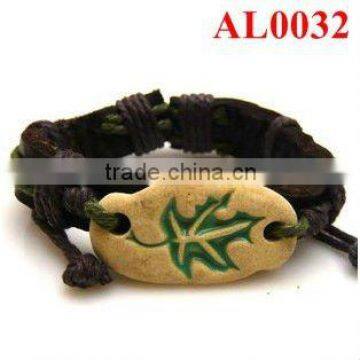 Unisex Bracelet, fashion cheap bracelet diy cords connecting an ox bone AL0032