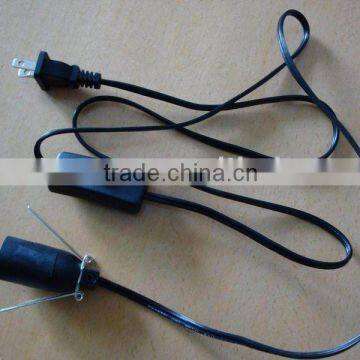 Power cord for salt lamp of USA 303 on/off switch