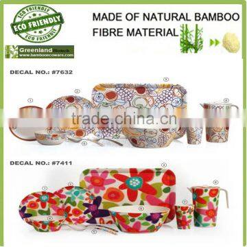 Eco and bio bamboo fiber plates different from plastic,disposable tableware                        
                                                Quality Choice