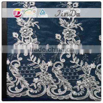 Fancy embroidery popular lace fabric