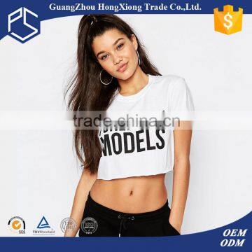 high quality oem new model 100% cotton fashion women t shirt