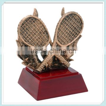 Sculpted Gold Tennis Trophy