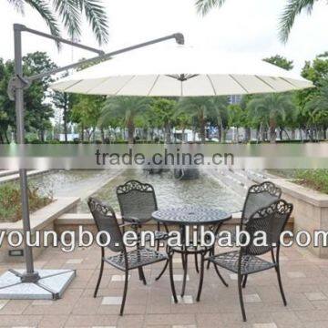 Outdoor Parasols Mini Roma ALuminum Umbrella With Marble Base