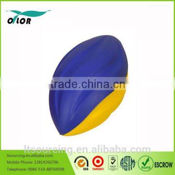 Cheap Price Promotional Toy Balls Colorful PU Rugby Type Stress Balls