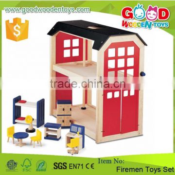 Hot Sale And Popular Items 2 Floors Firemen Toy Set DIY Wooden Intelligent Toy for Kids                        
                                                Quality Choice