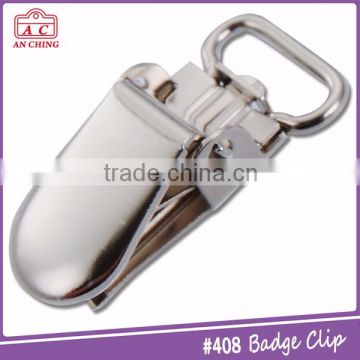 Suspender metal lanyard hanger clip for lanyard size 10mm