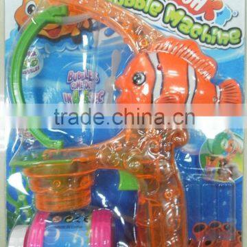 Hot Selling LED Goldfish Flashing Bubble Gun for Kids