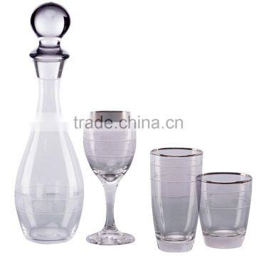 Arabic Style Silver Glass Wine Decanter photo-2