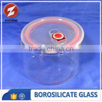 heat resistant crystal claer hollow borosilicate container