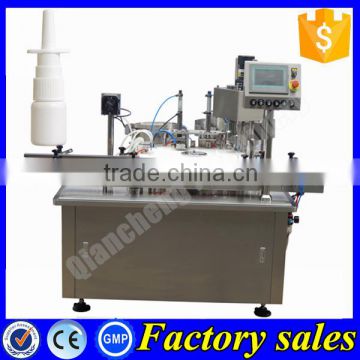 PLC controlled bottle filling machine,nasal spray filling capping machine 100ml