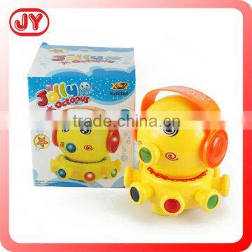 Lovely cartoon plastic electric bump & go octopus toy