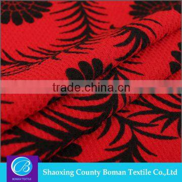 China wholesale Latest design Fashion Elastic flower print fabric