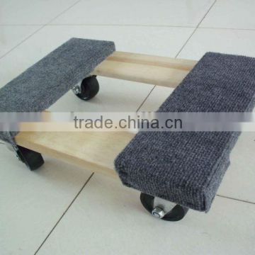 furniture wood dolly with carpet