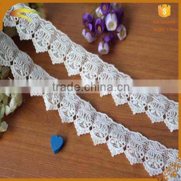Custom Guangzhou High Quality Fashion Ecclesiastical White Cotton Lace Trim in Dubai photo-5