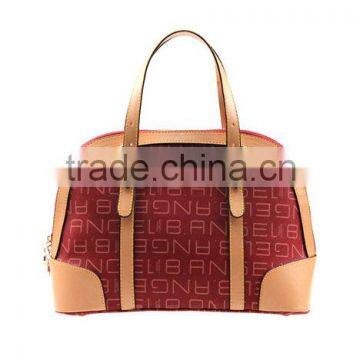 2015 Latest Lady Leisure Shell PVC Handle Bag With Letter and Cam Rivet photo-5