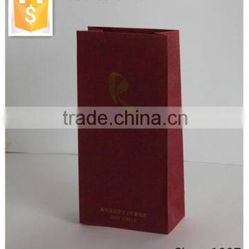 golden hot stamping wine paper bag