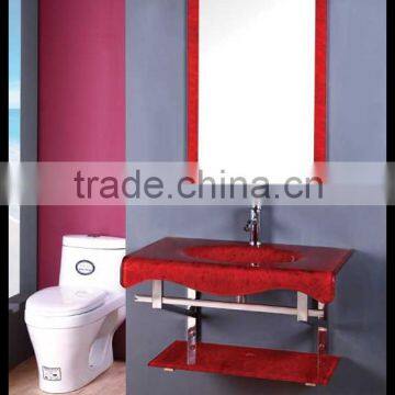glass display bathroom wall cabinet YL-7212