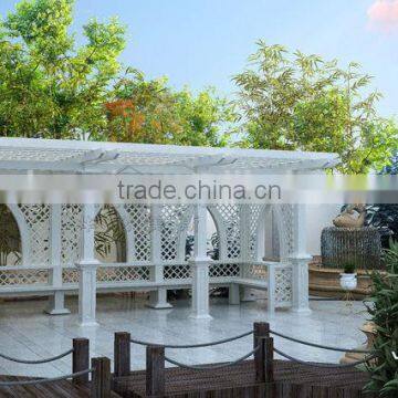 new style white garden gazebo/ aluminum pergola