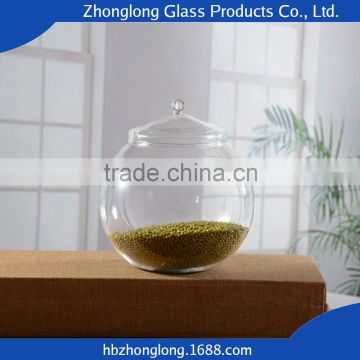 China Manufacturer Hot Sale Mouth Blown Cheap Glass Jar With Lid