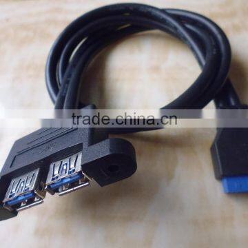 High Quality USB AF*2 TO 20P Housing 3.0 Cable photo-5
