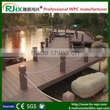 WPC interlocking decking tiles/wood deck tiles cheap