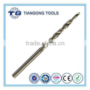 HSS M2 taper point drill bit with straight shank