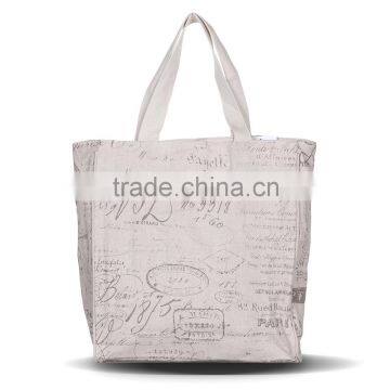 Linen Cotton Big Size Girl Canvas Embroidery Christmas Tote Bag photo-2