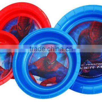 2016 promotional plastic round tray/plate/tableware