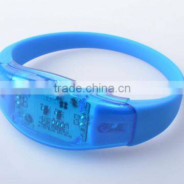 New Sound Activated LED Bracelet, Remote Controlled for Options
