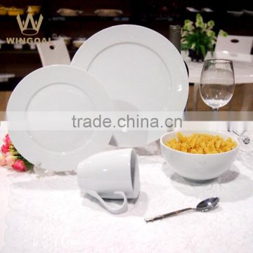 White Porcelain Dinner Set Dinnerware