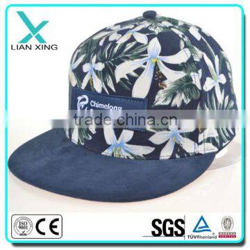 flower pattern embroidery patch Custom snapback caps personalized