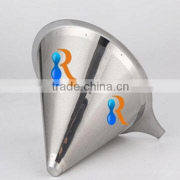 Trade Assurance 18/8 Stainless Reusable Pour Over Coffee Cone Dripper With Stand photo-6