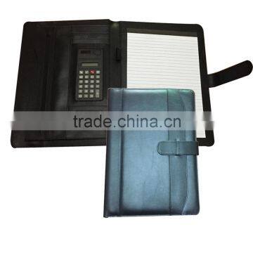 Custom A4 Leather Compendium With Calculator