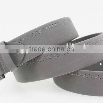 2015 NEW Designer Reversible Wide Grey PU Leather Belt Man Jeans Belt photo-6
