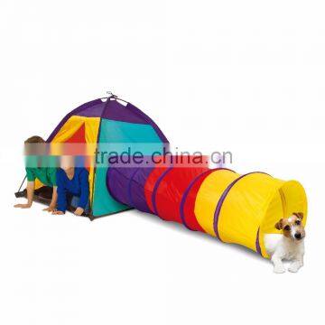 New arrival colorful kid play tent with tunnel