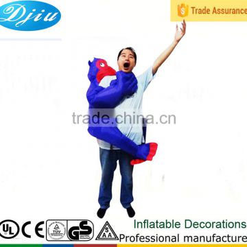 DJ-CO-187 bule color halloween jumpsuit inflatable monkey costume for men