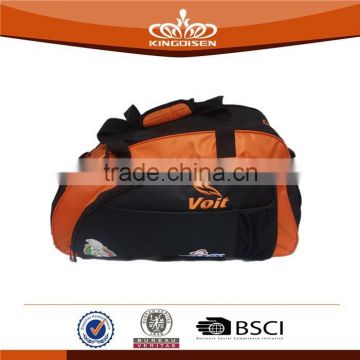 2015 new design orange black nylon travel bag