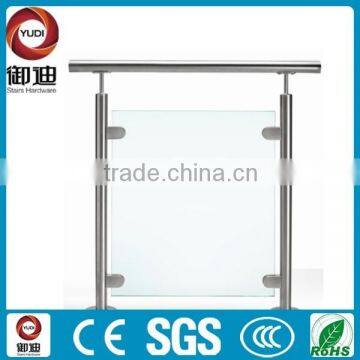 stainless steel fencing round post for stair/balcony glass railing