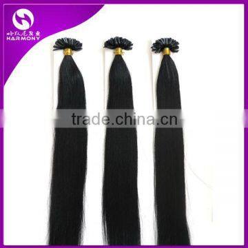 wholesale 100% brazilian remy virgin hair 20'' 1g strand u tip keratin human hair extension for black women