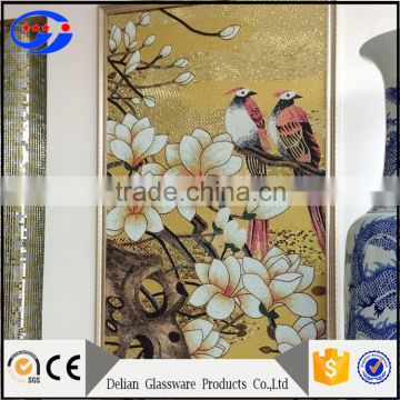 Glass Material and Irregular Shape Water Jet Glass Tile